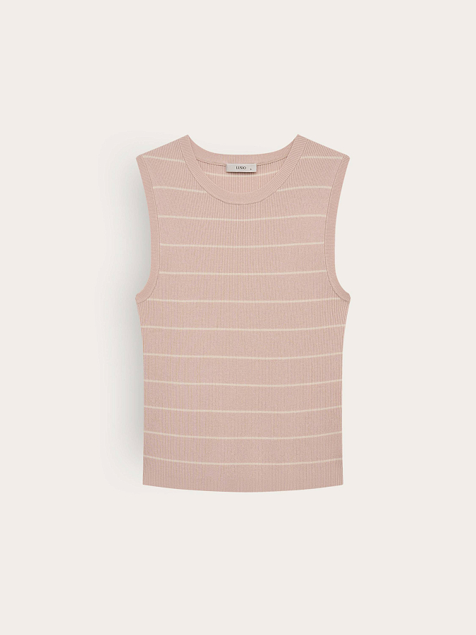 LSSL-072064 Блуза трикотажная (пудра, XS)