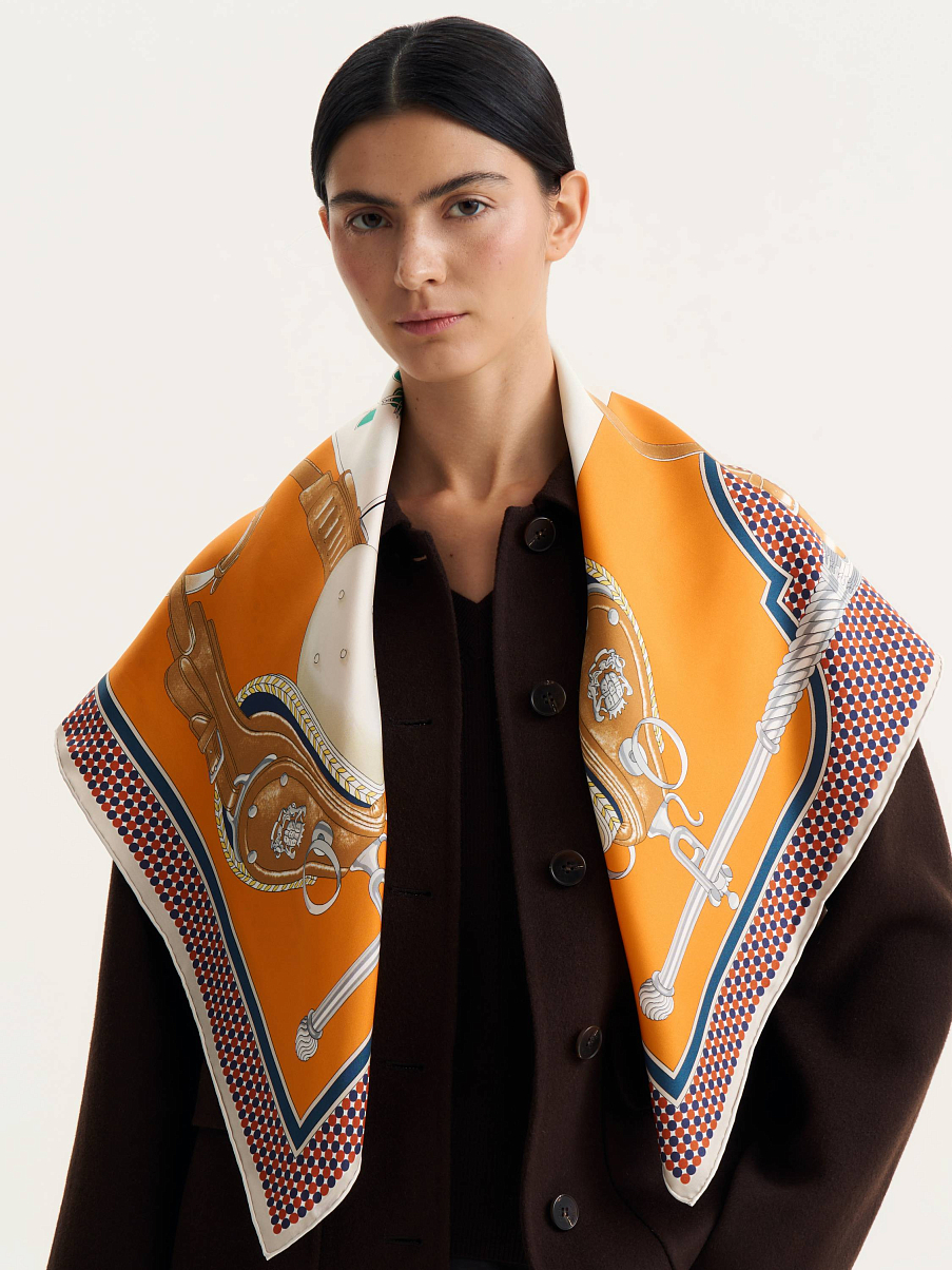 Платок из натурального шелка