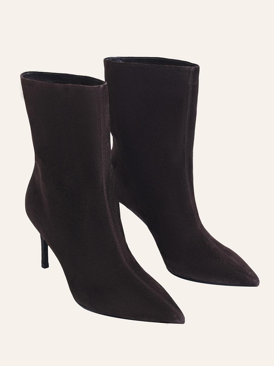 Ботильоны из замши
