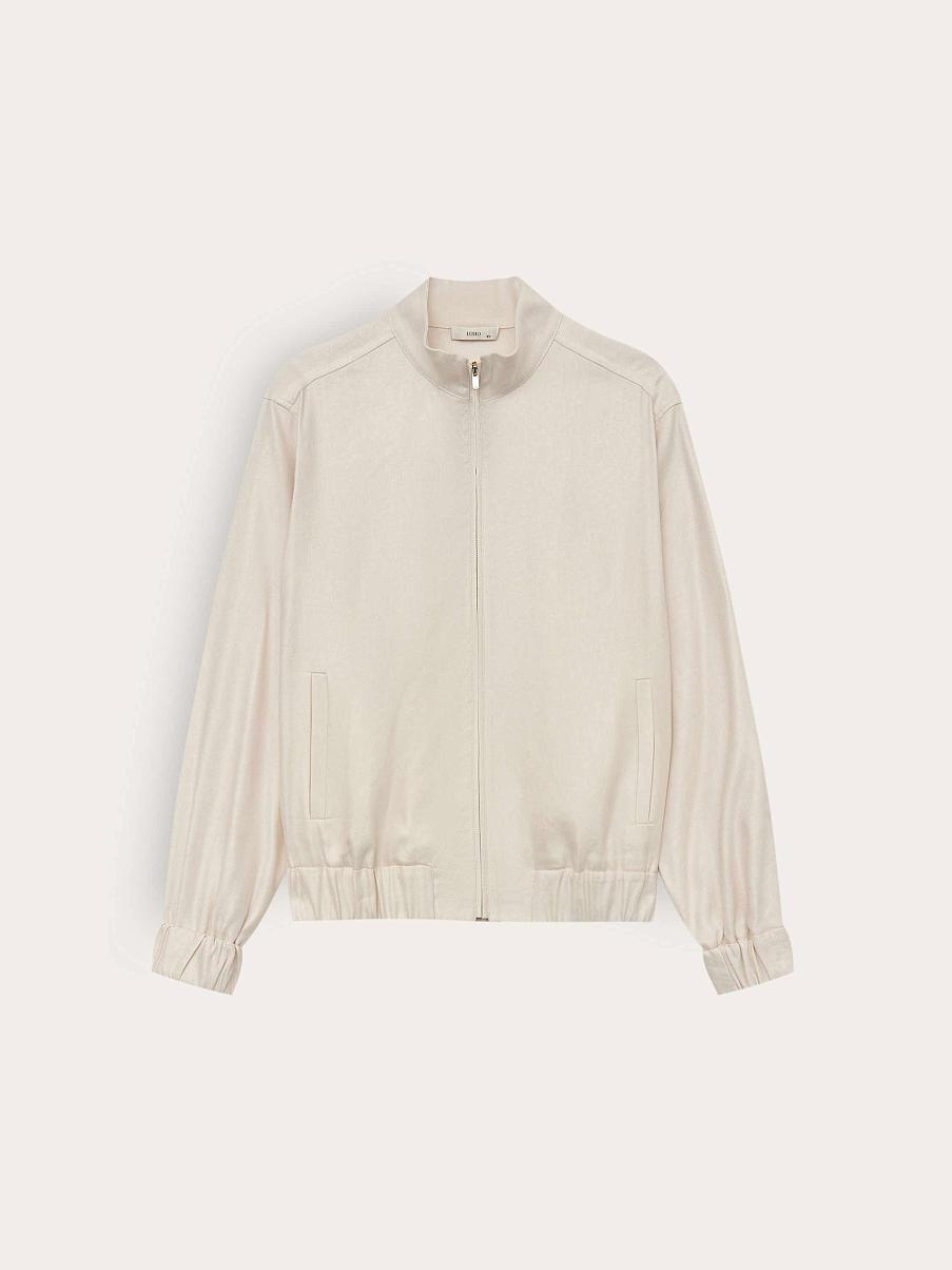 Бомбер льняной