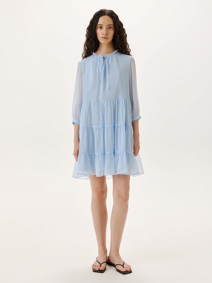 Шелковое платье мини