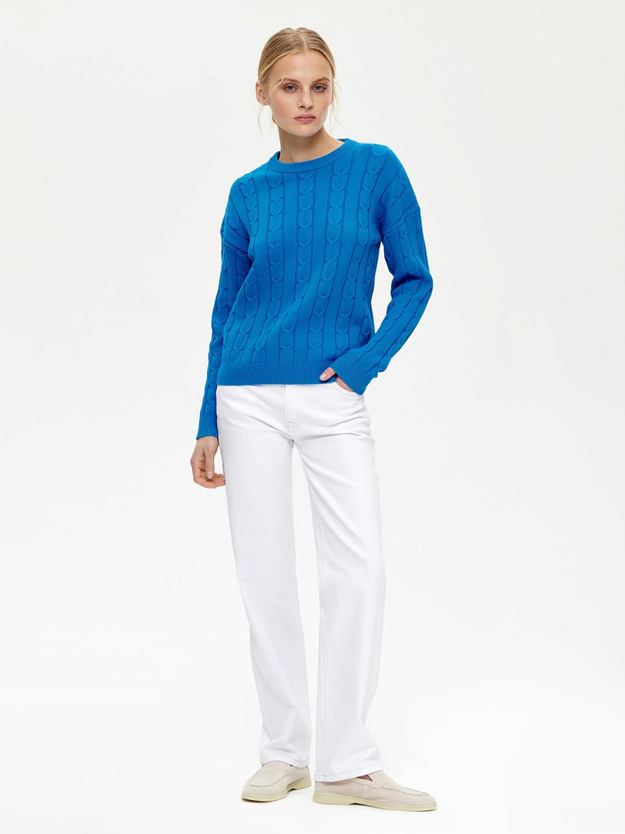 Трикотажный джемпер с косами