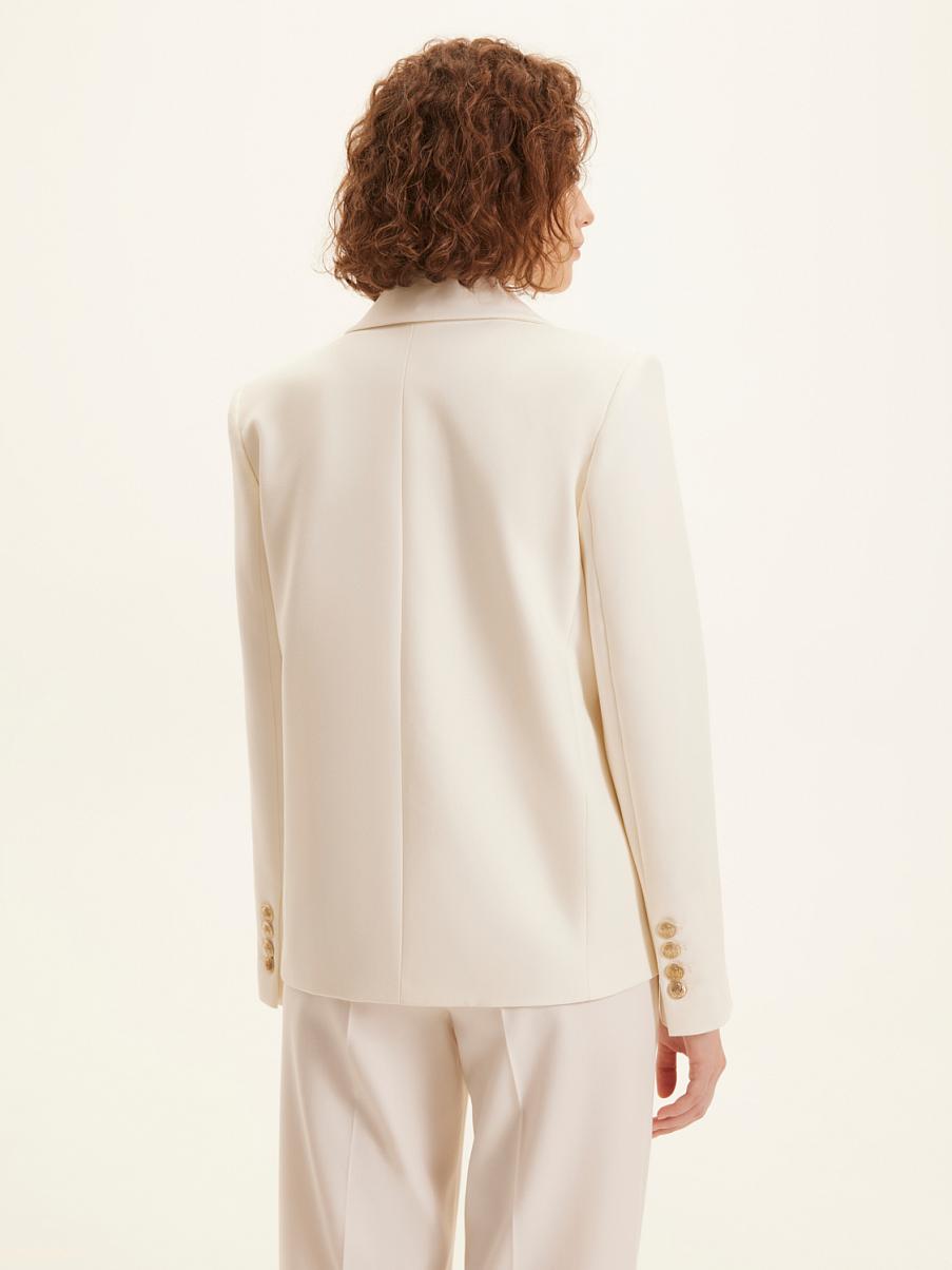 Однобортный жакет из шерсти