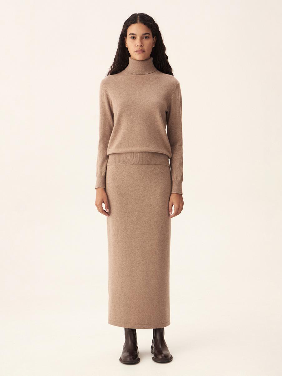 Юбка макси из кашемира и шерсти