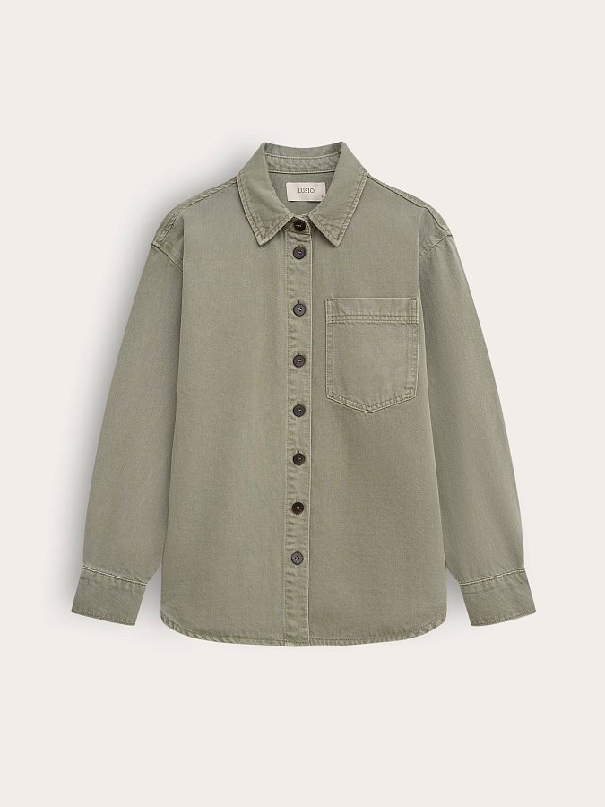 LSSL-552004 Джинсовая куртка (хаки, M)