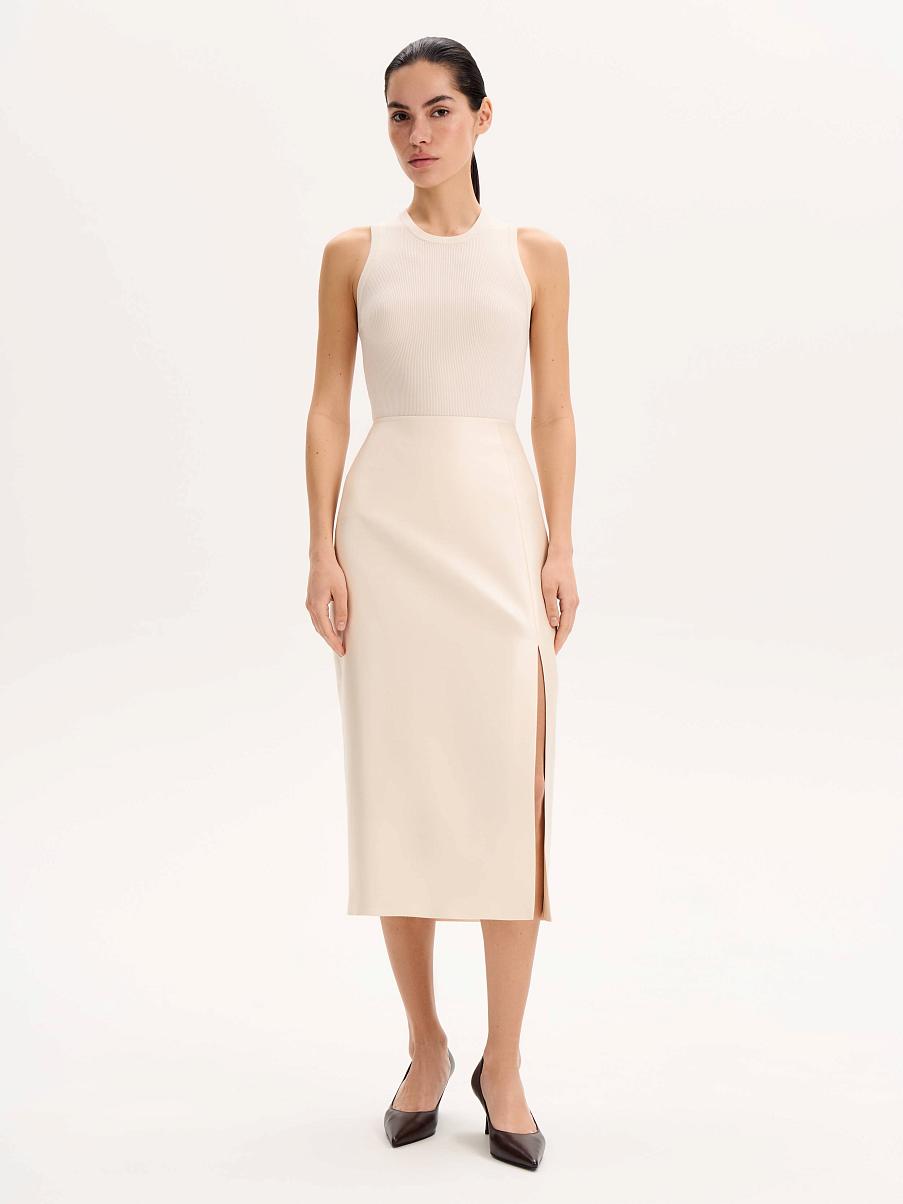 Юбка из шерсти и шелка