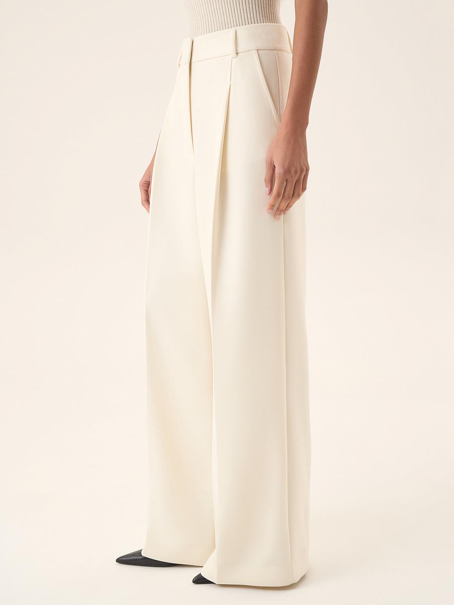 Брюки палаццо из шерсти