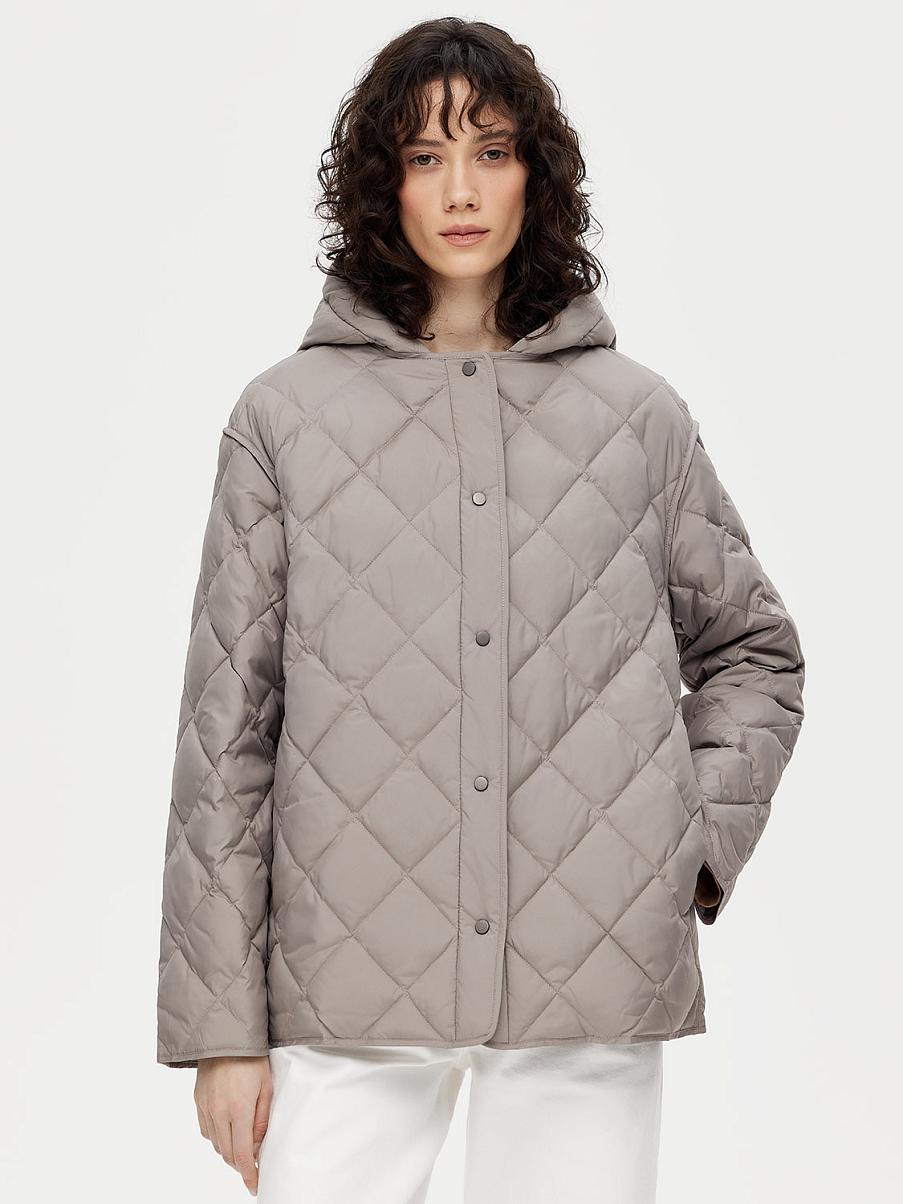 Стеганая куртка с пухом и пером