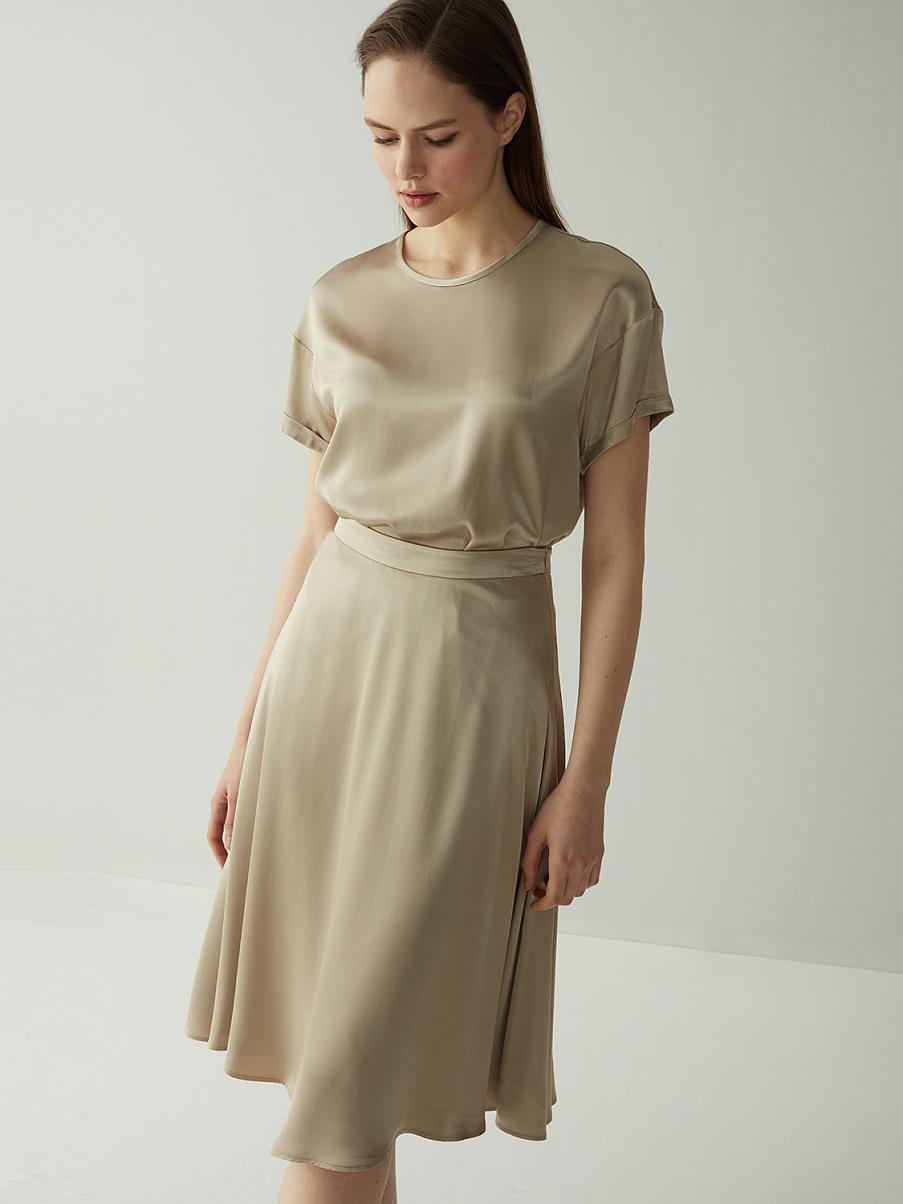 Струящаяся юбка миди