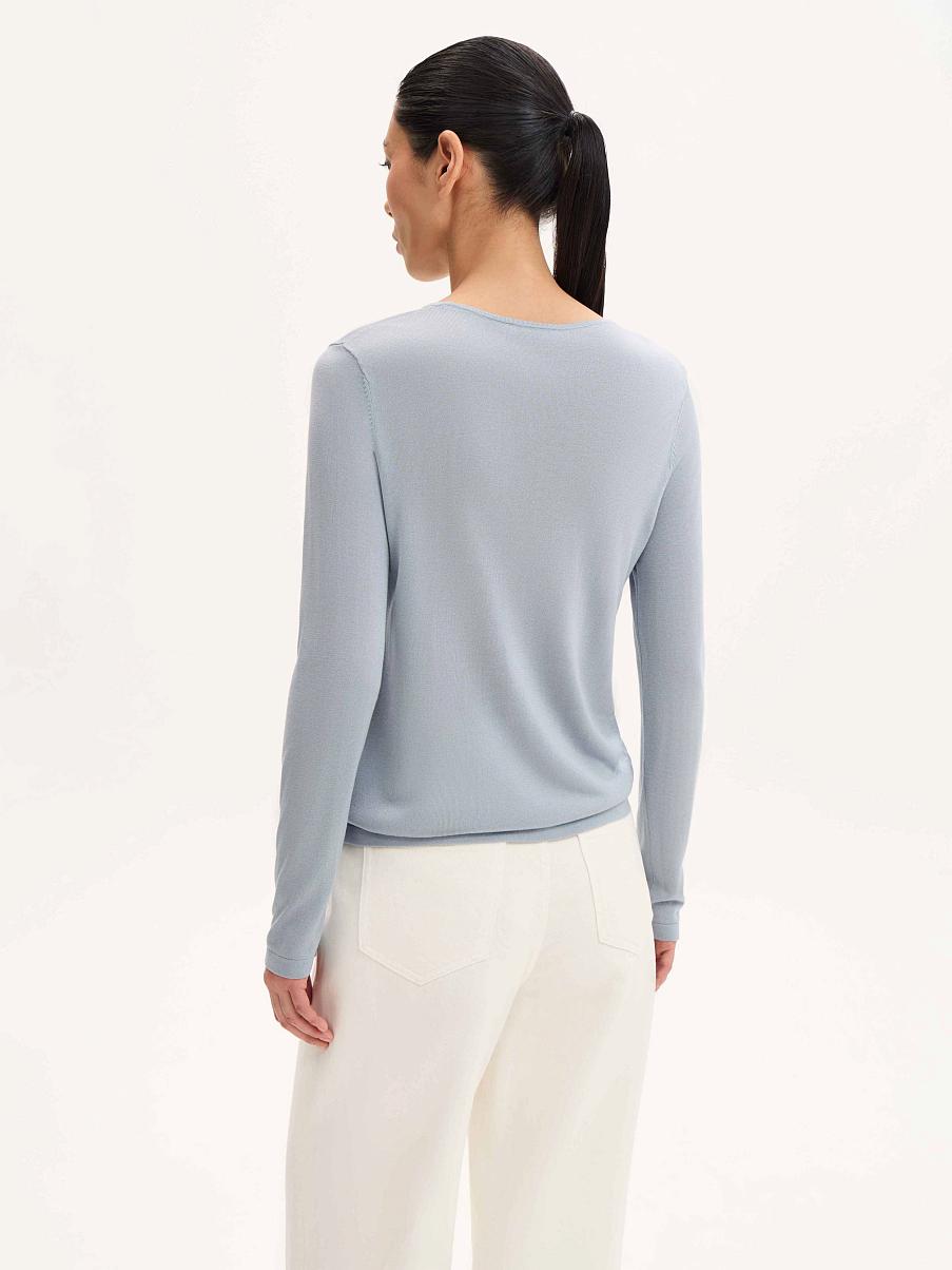 Джемпер с шелком