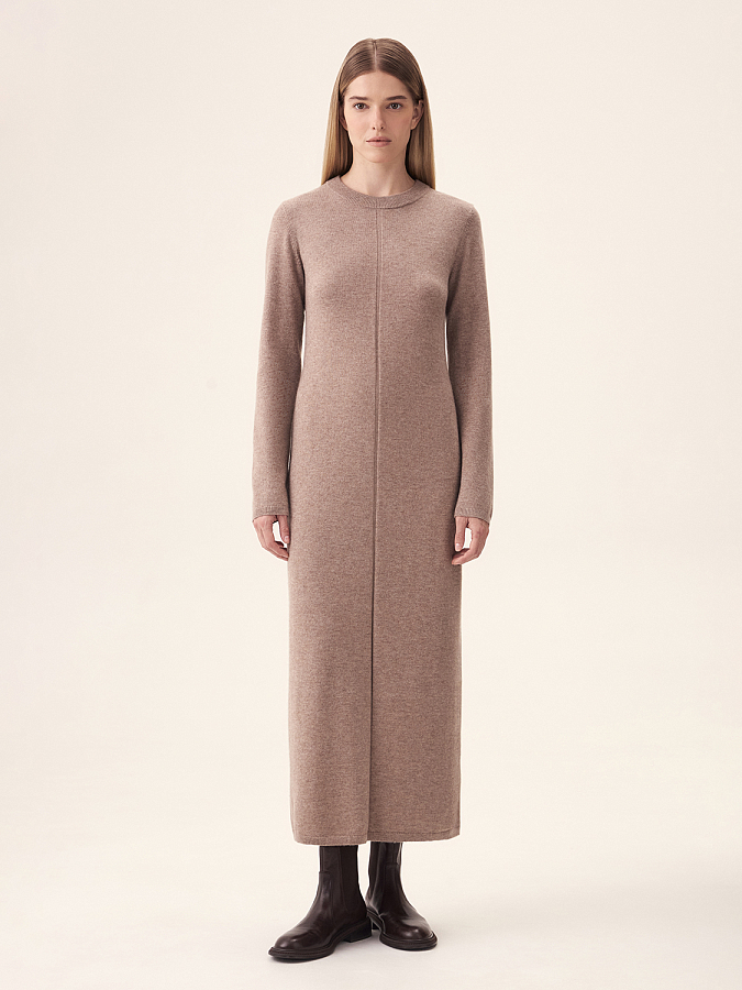 LWWS-782004 Платье трикотажное (бежевый, S)