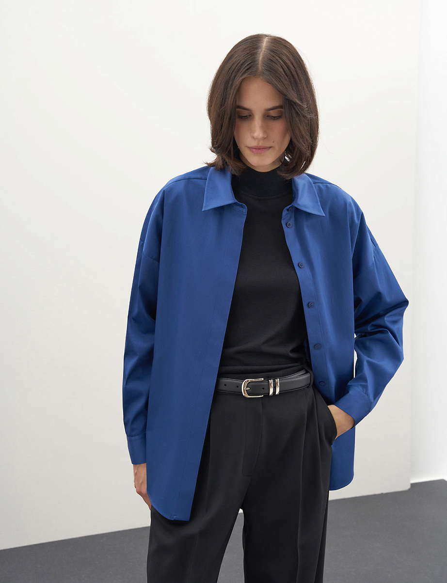 Рубашка оверсайз из хлопка