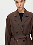 Двубортный жакет с поясом