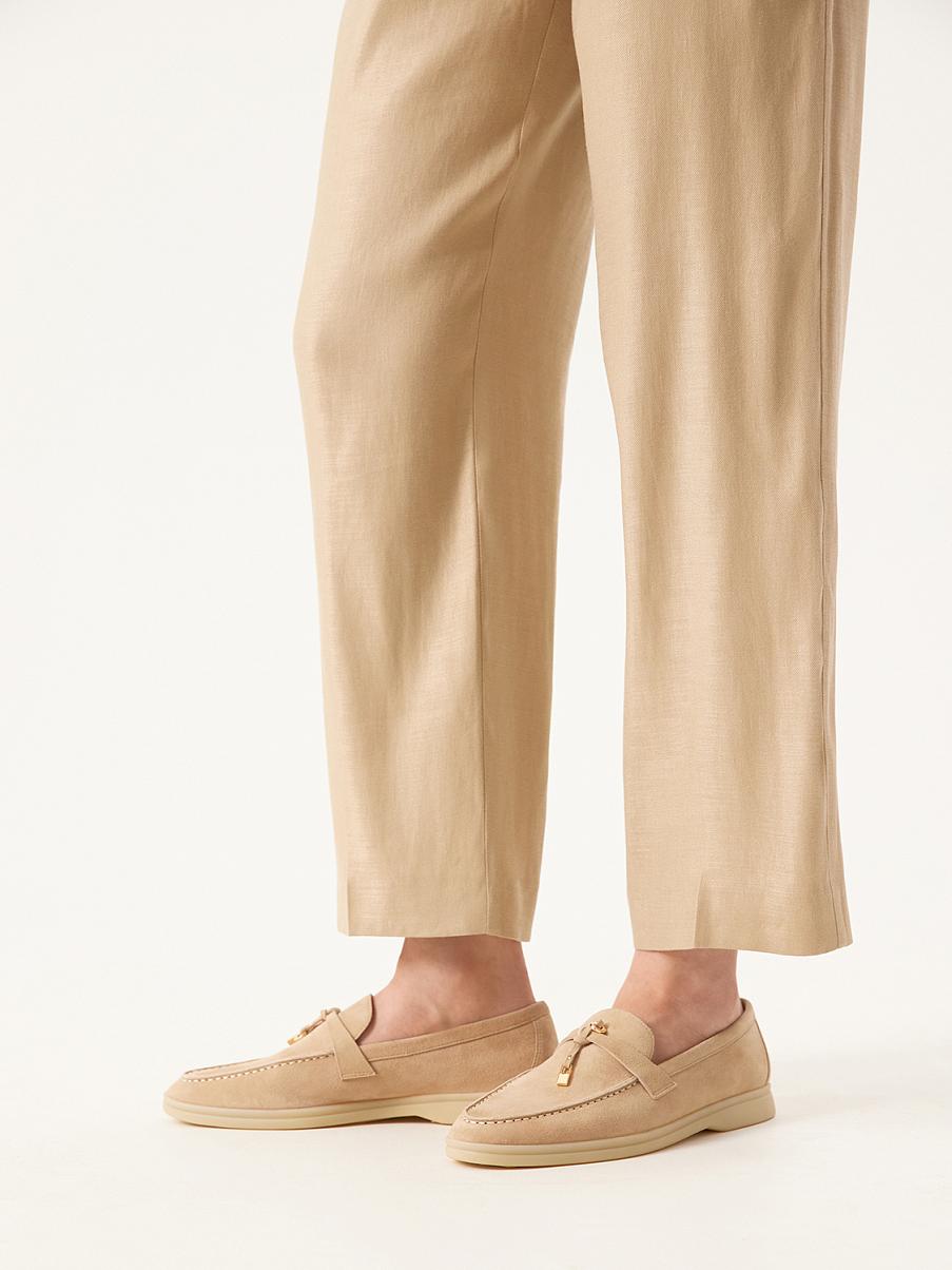 Лоферы из замши