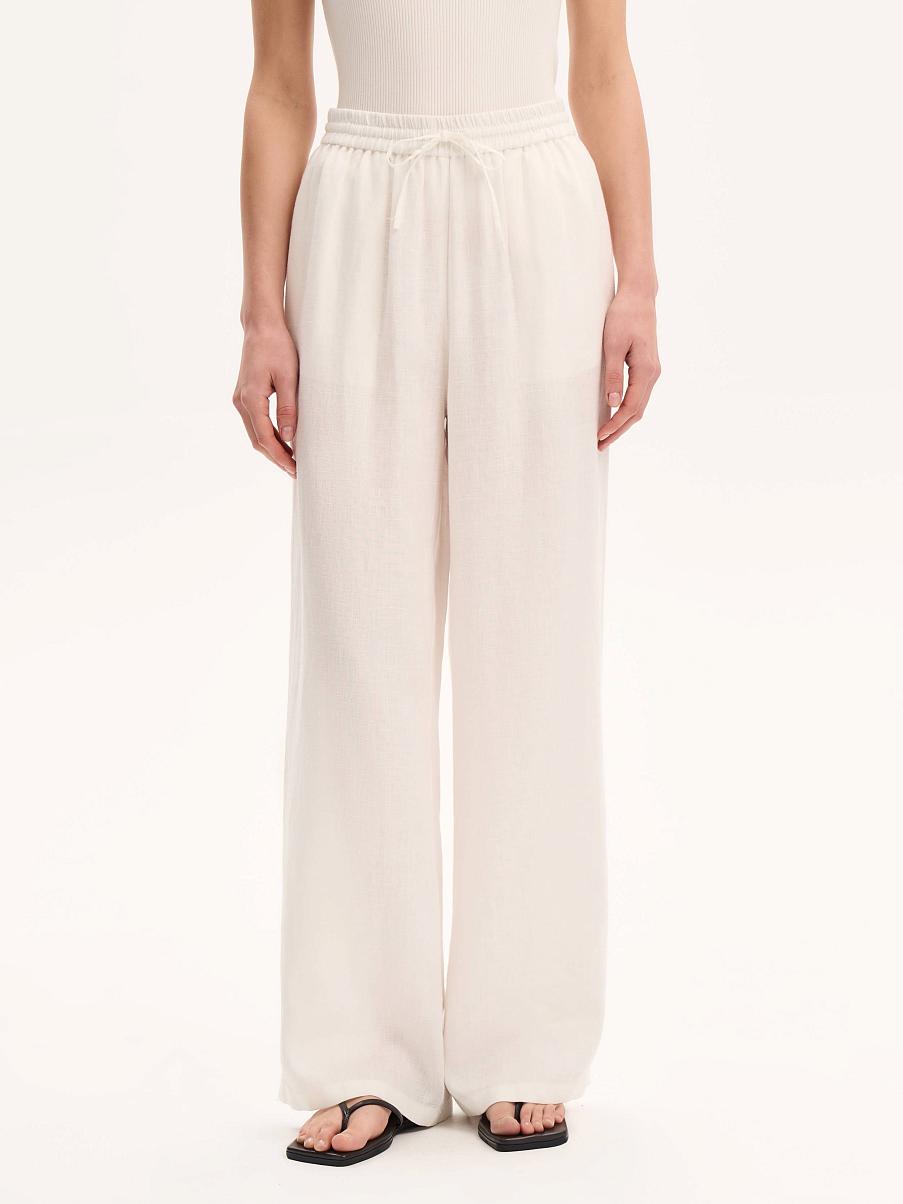 Брюки льняные