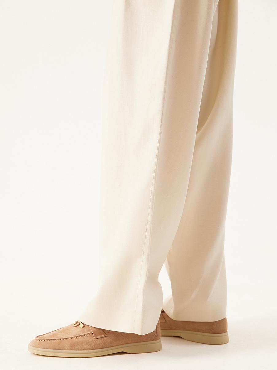 Лоферы из замши