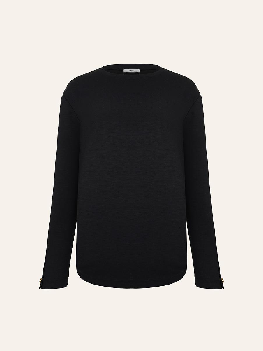 Лонгслив прямого кроя