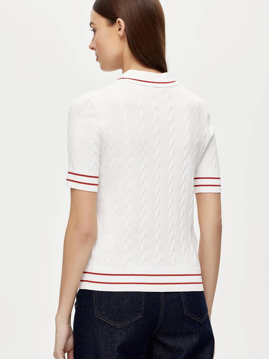 Трикотажное поло в морском стиле