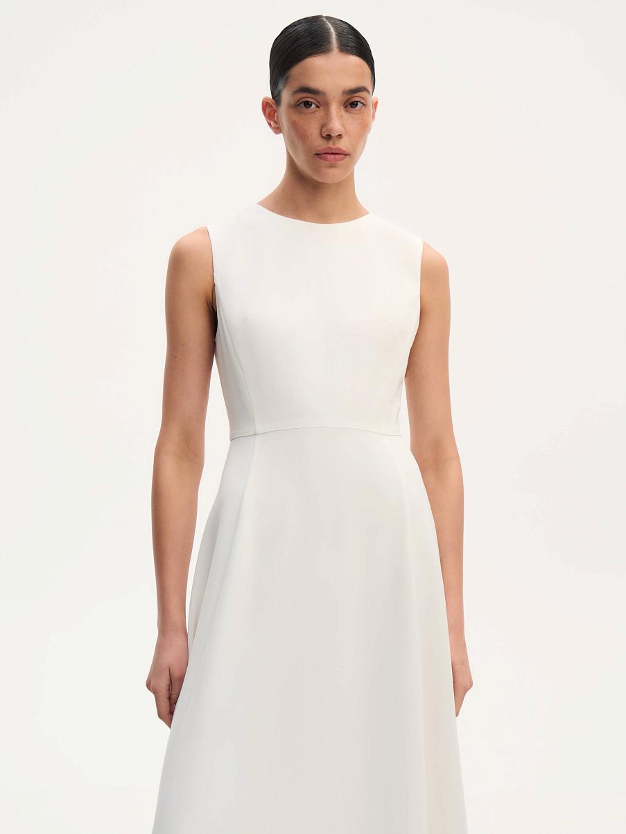 Платье миди А - силуэта