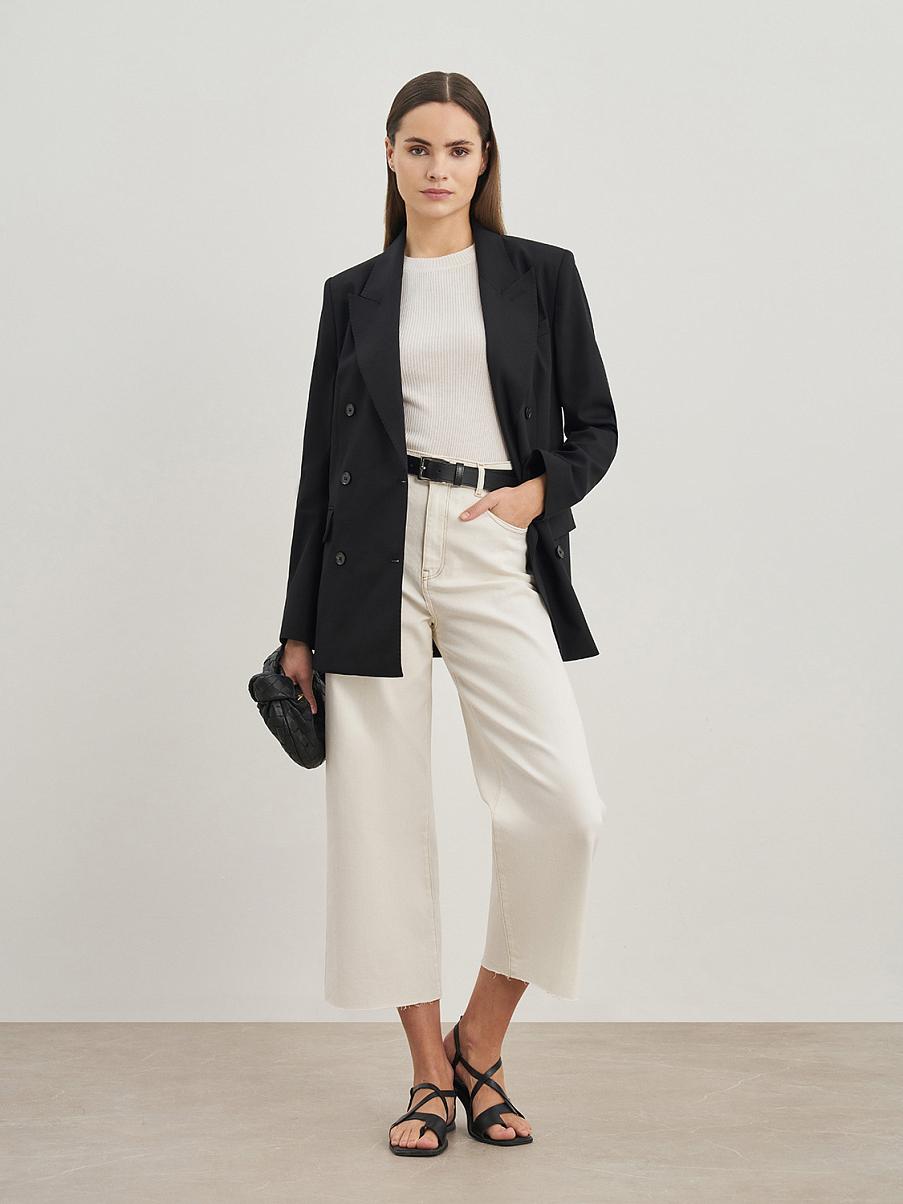 Двубортный жакет оверсайз