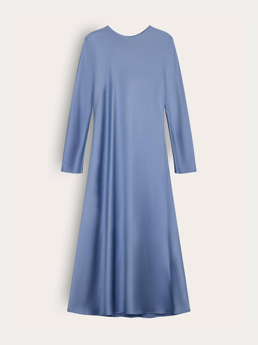 Платье миди из шелка