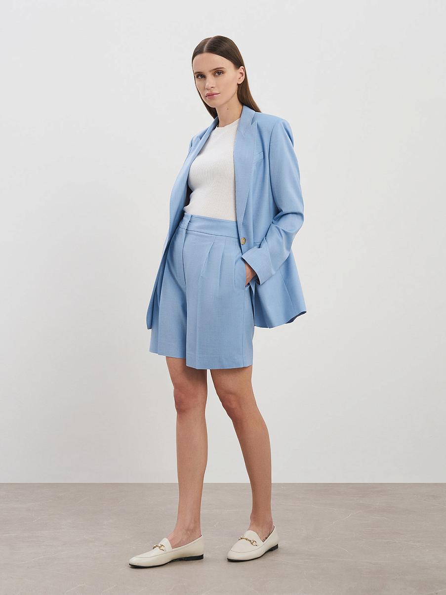 Костюмные шорты-бермуды с шерстью