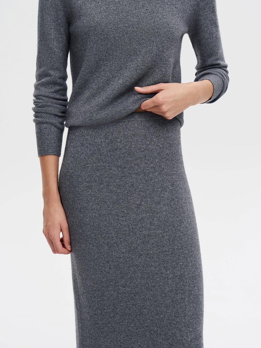 Юбка из мериноса и кашемира