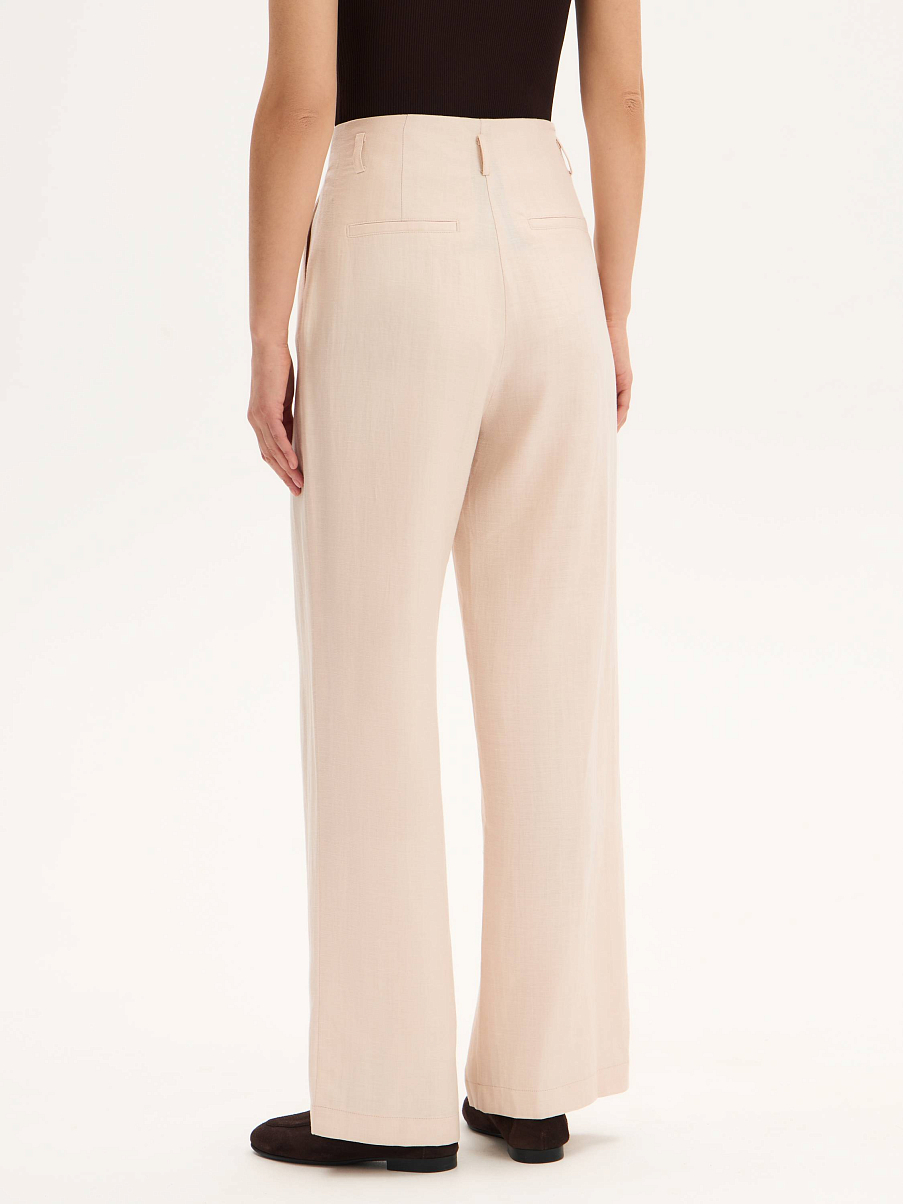 Брюки льняные