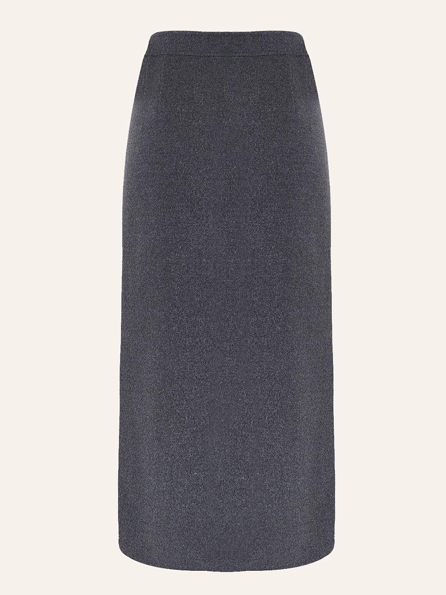 Юбка миди из шерсти