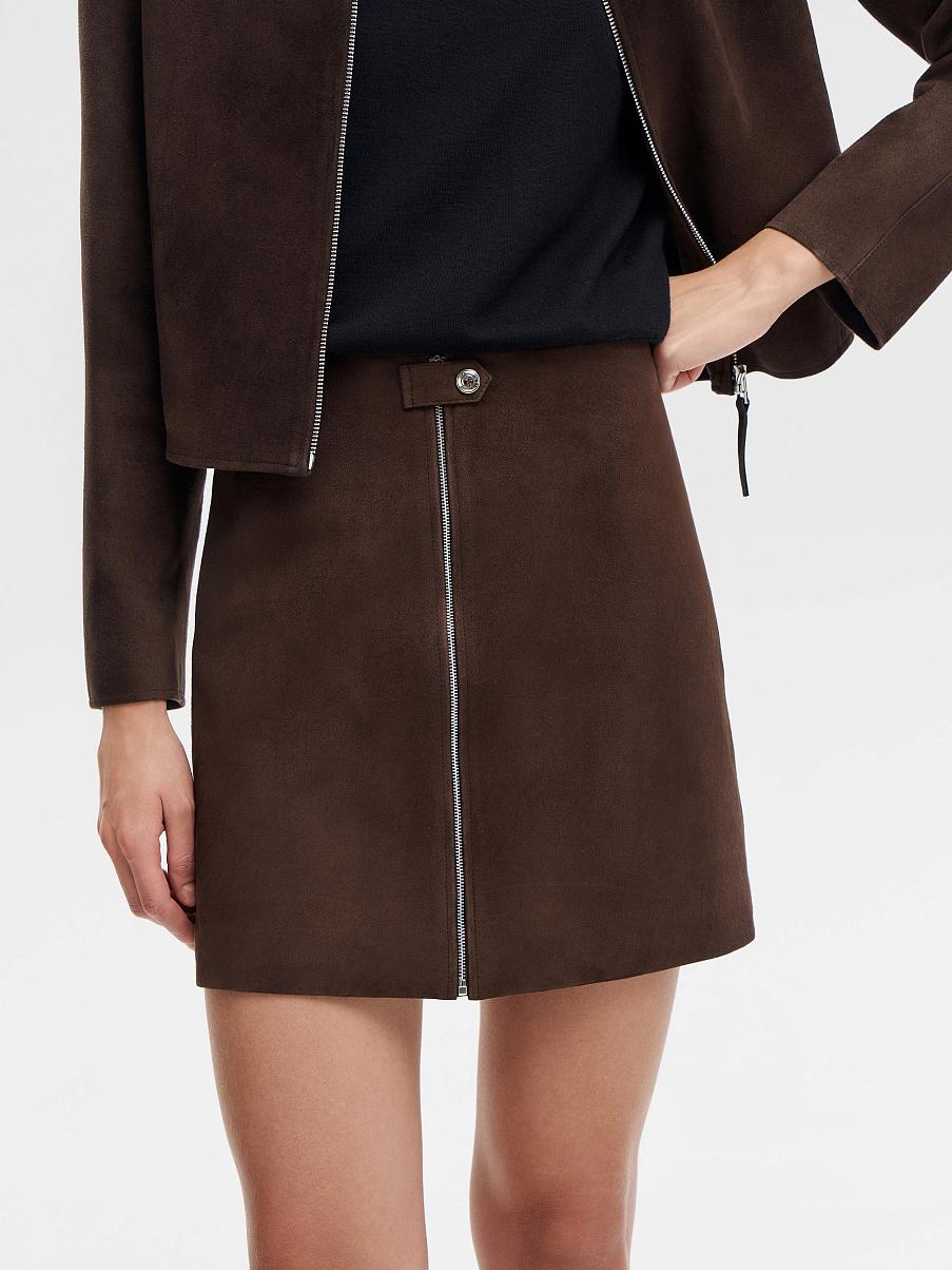 Юбка из замши 
