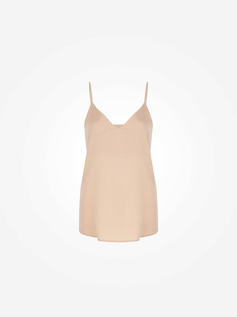 Шелковый топ в бельевом стиле