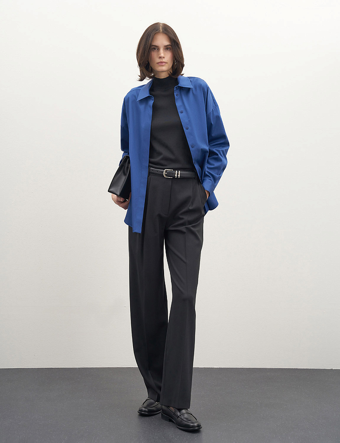 LSWF-102053 Рубашка (темно-синий, XS)