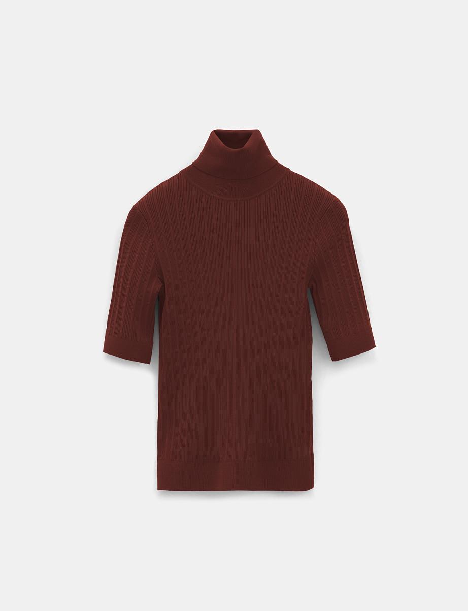 Водолазка-лапша с коротким рукавом