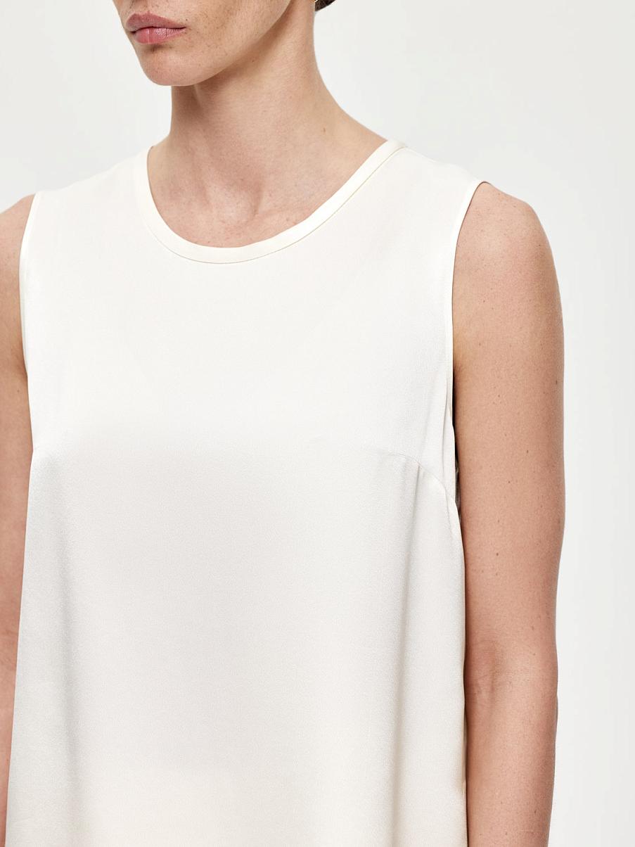 Атласный топ свободного кроя