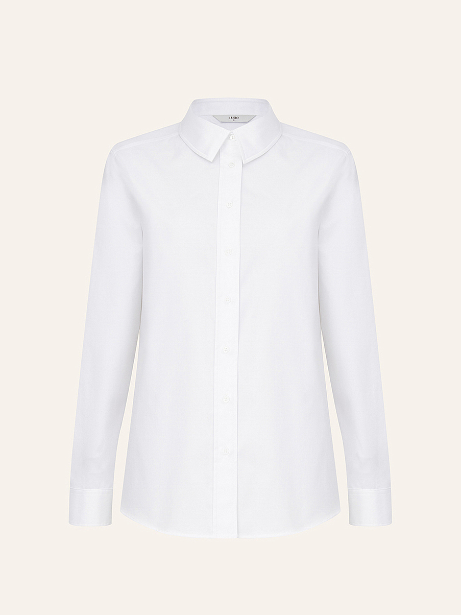 Хлопковая рубашка оверсайз