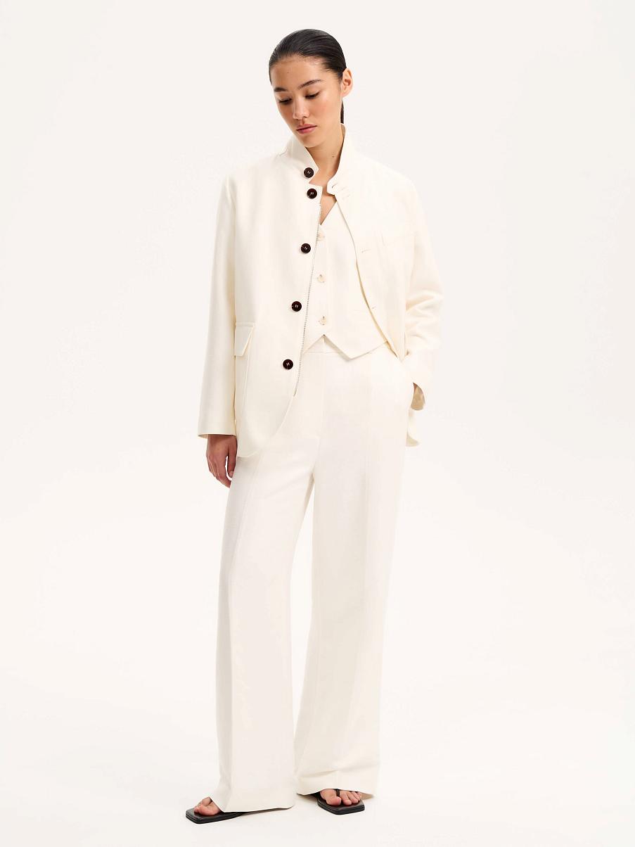 Брюки льняные