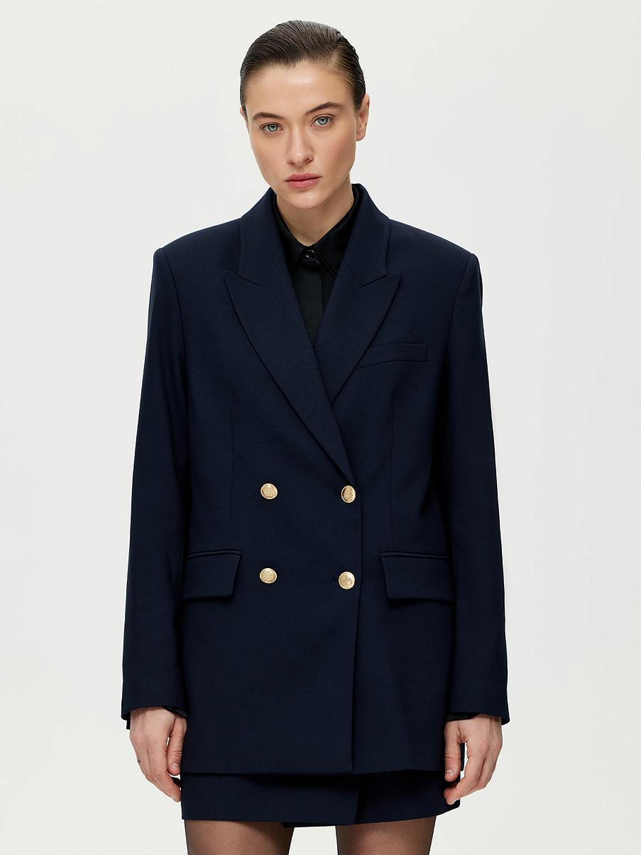 Двубортный прямой жакет