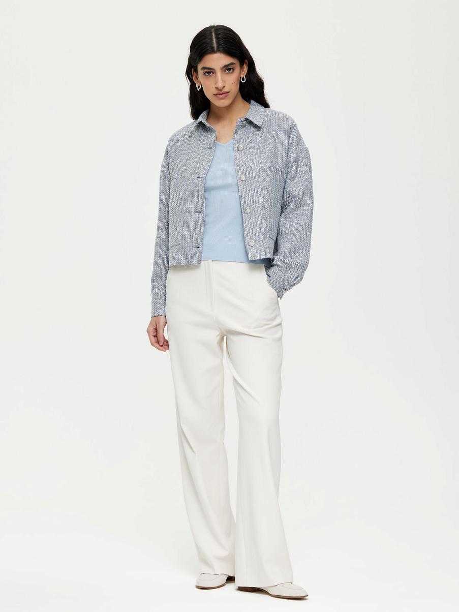 Укороченный хлопковый жакет