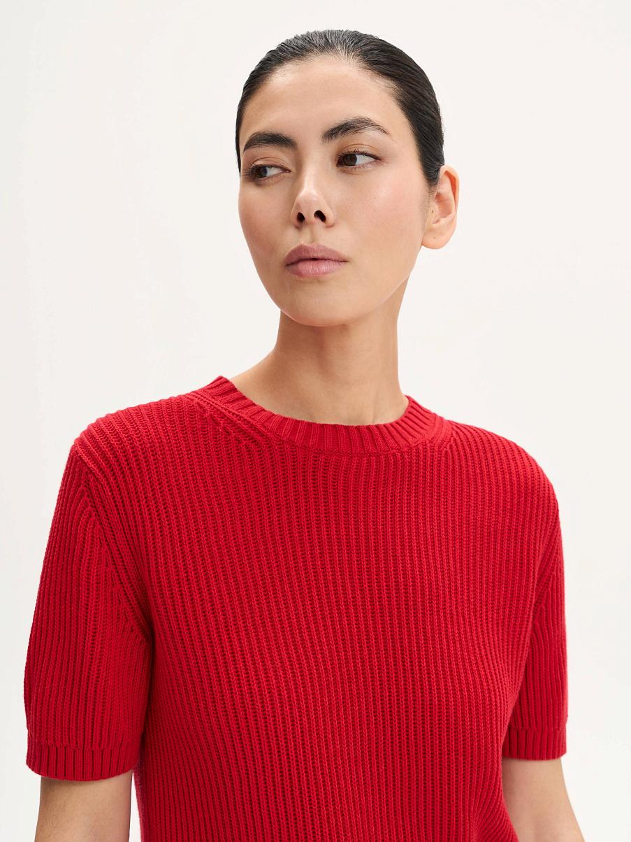 Топ трикотажный в рубчик