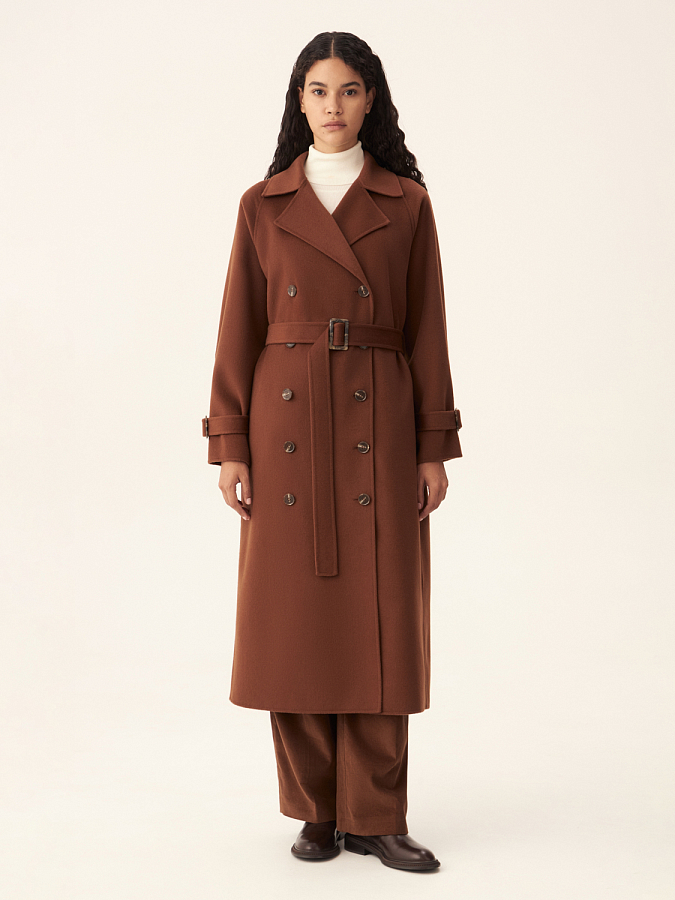 LWWS-042012 Пальто (терракотовый, M)