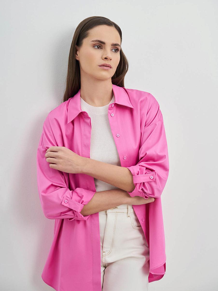 Рубашка оверсайз из хлопка