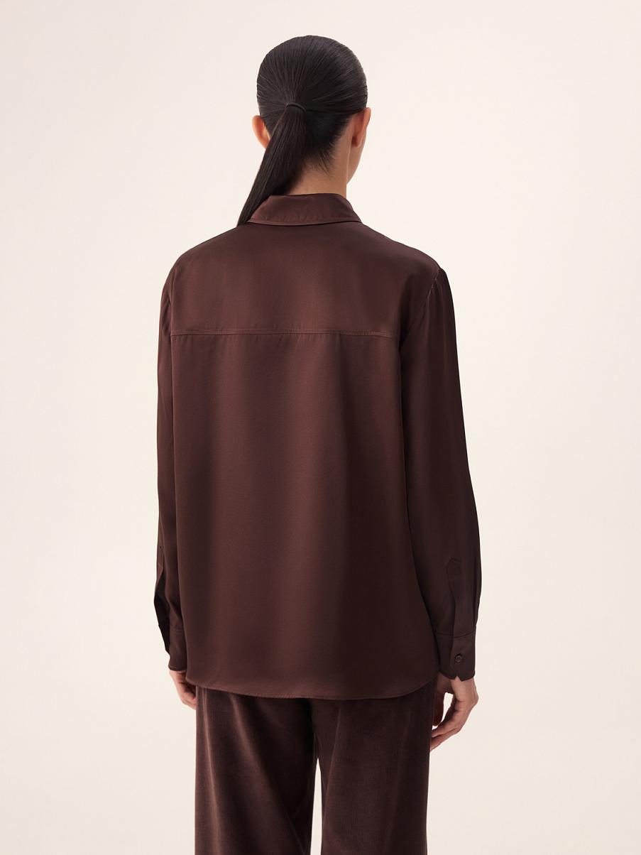 Рубашка из 100% шелка