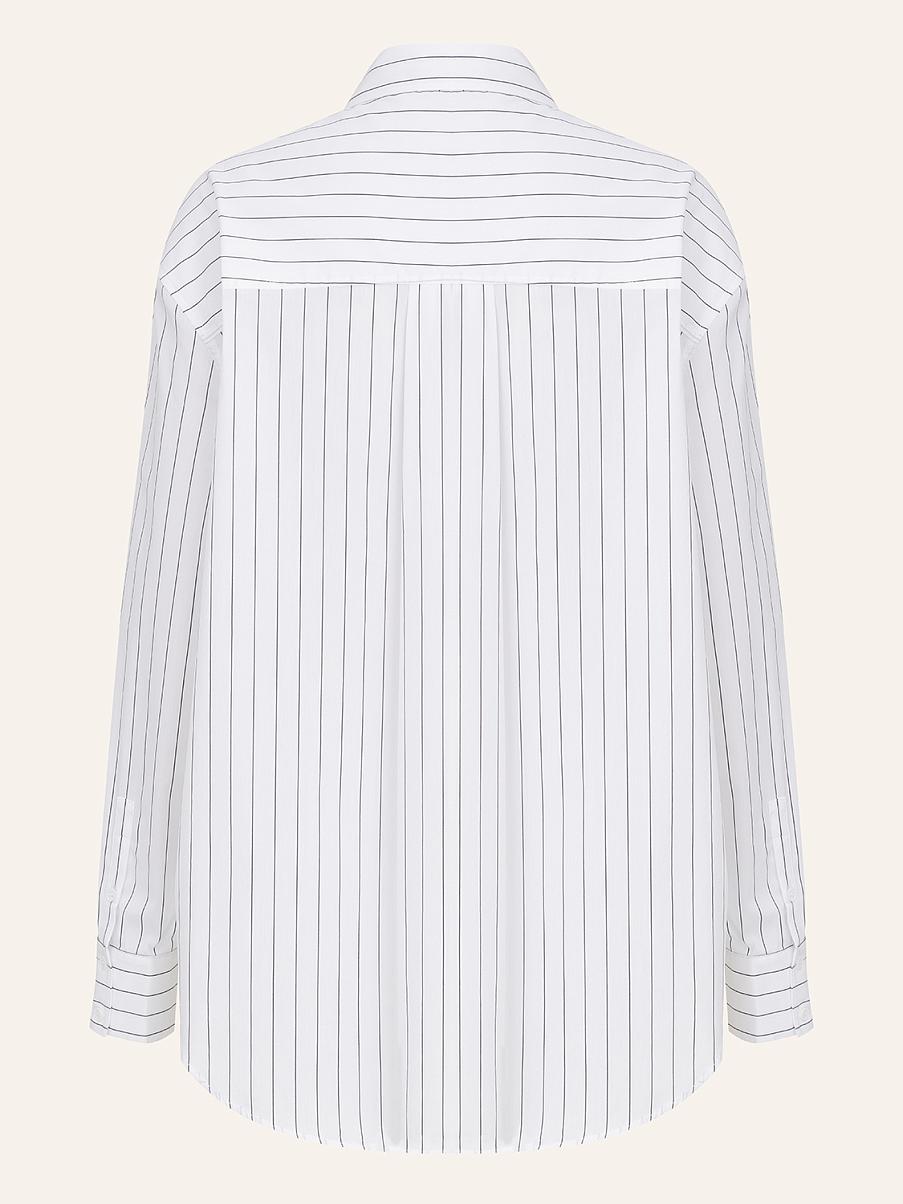 Хлопковая рубашка в полоску