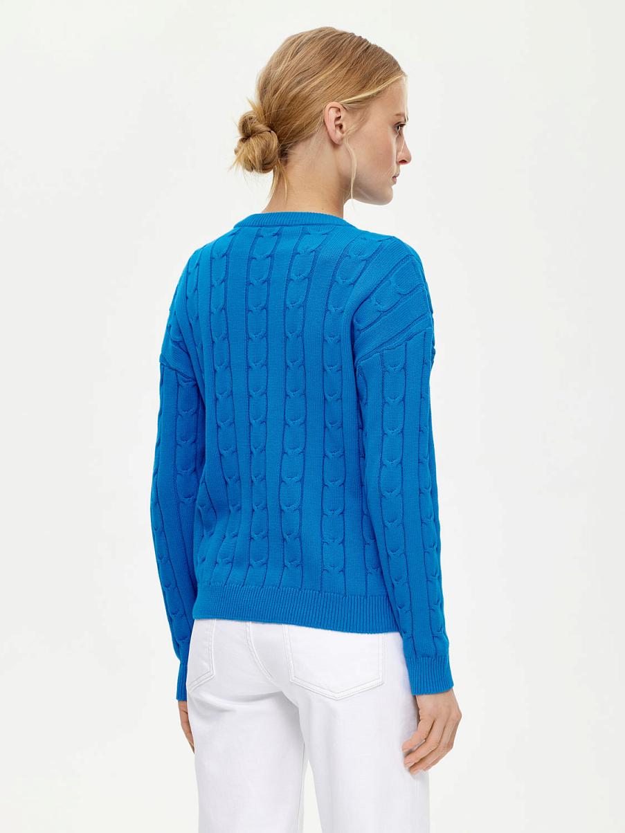 Трикотажный джемпер с косами