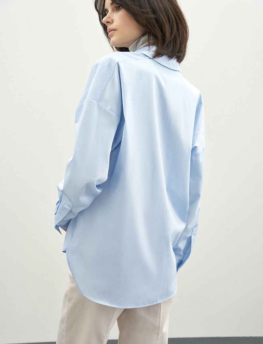 Рубашка оверсайз из хлопка