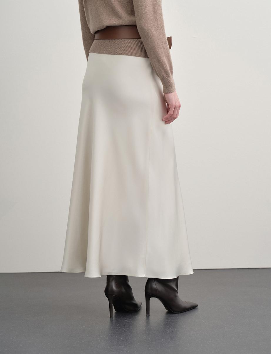 Атласная юбка макси