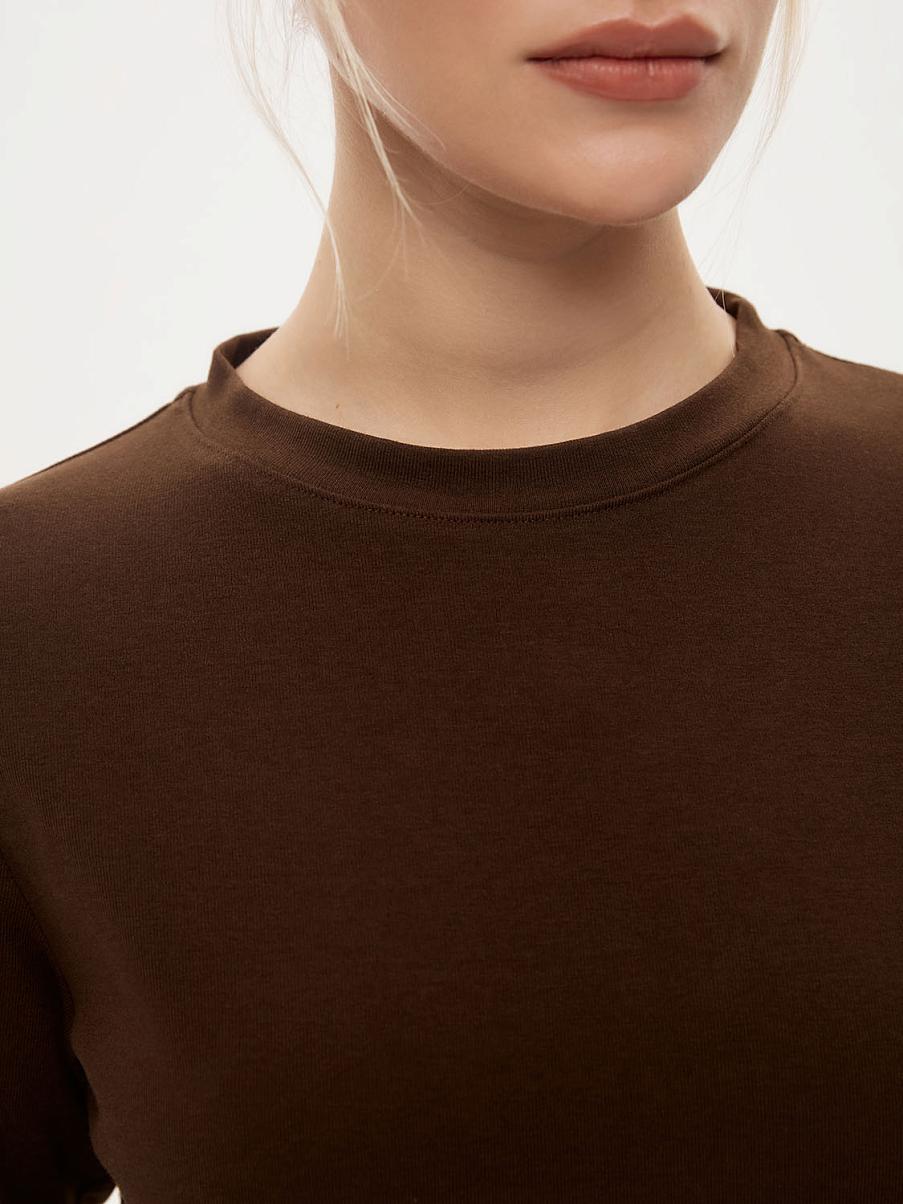 Лонгслив прямого кроя