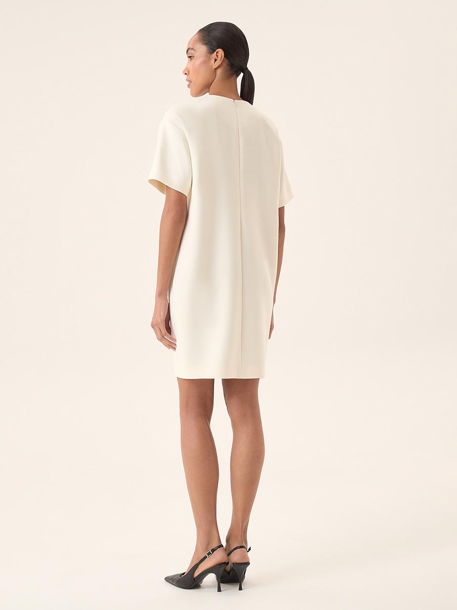 Платье мини с шерстью