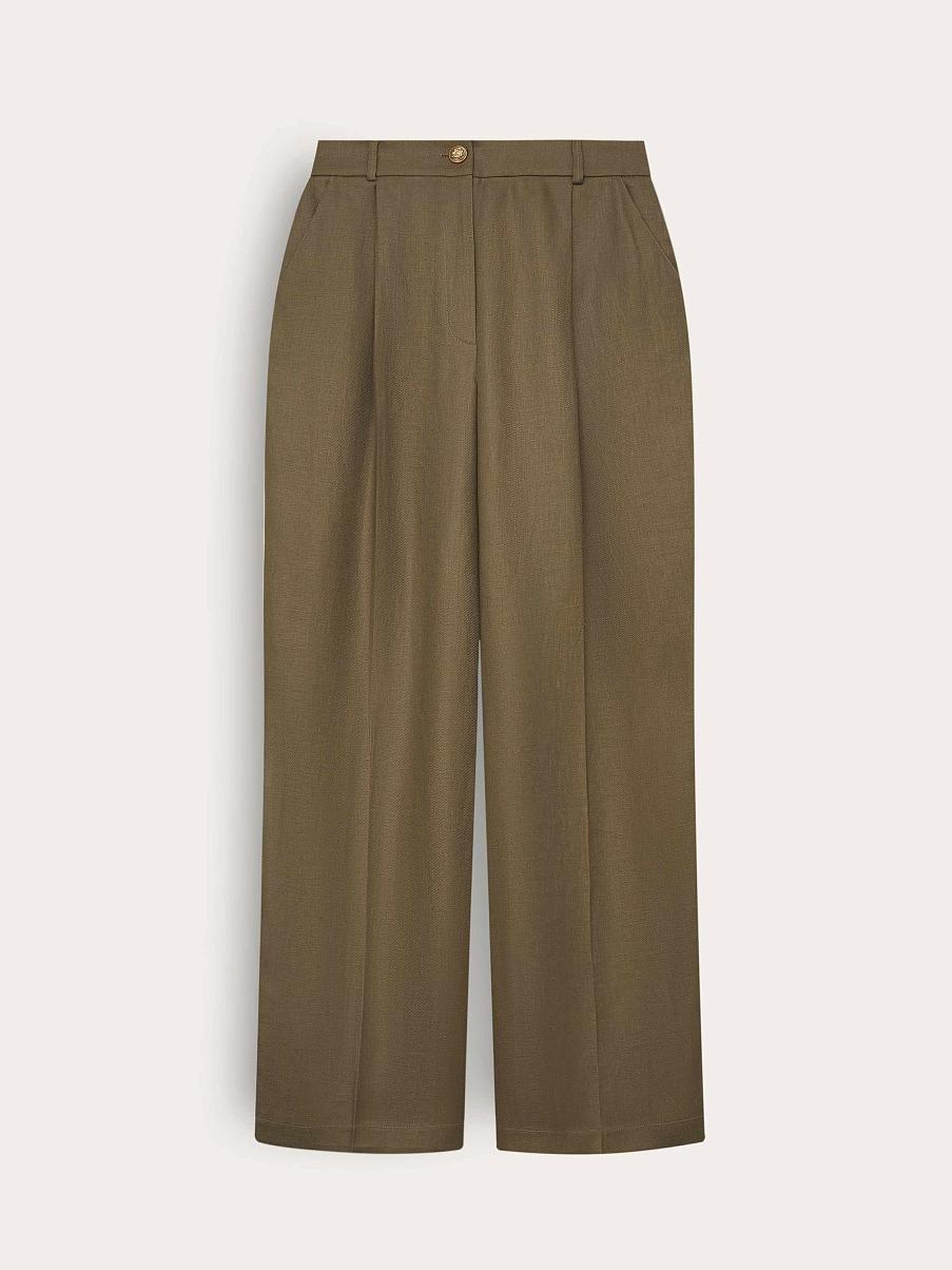 Брюки льняные