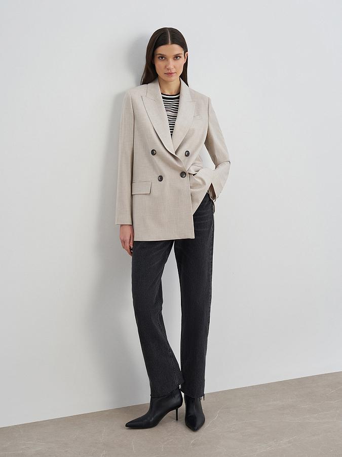 LSSS-122037 Жакет (бежевый, XS)